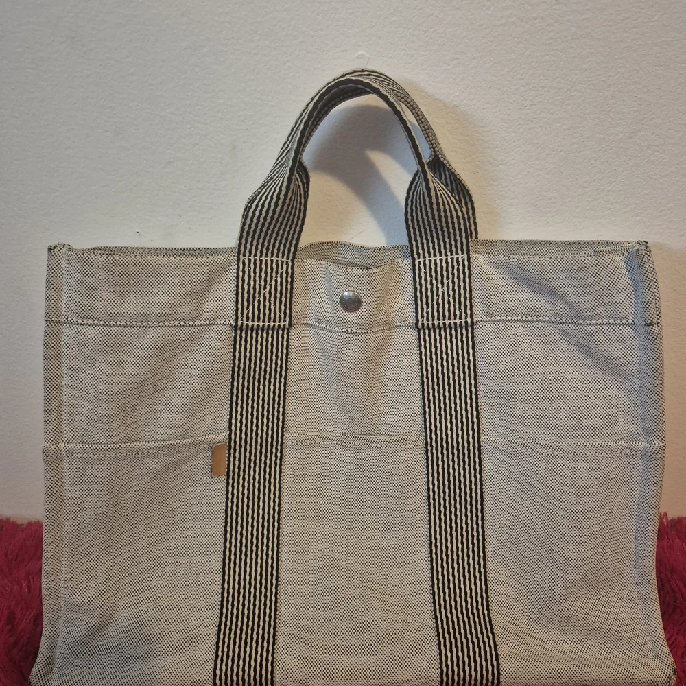 Hermes Gray Tote Bag